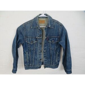 Vintage Levis Jean Jacket Mens 36 Blue 70506 0216 Trucker Button Front Type 3